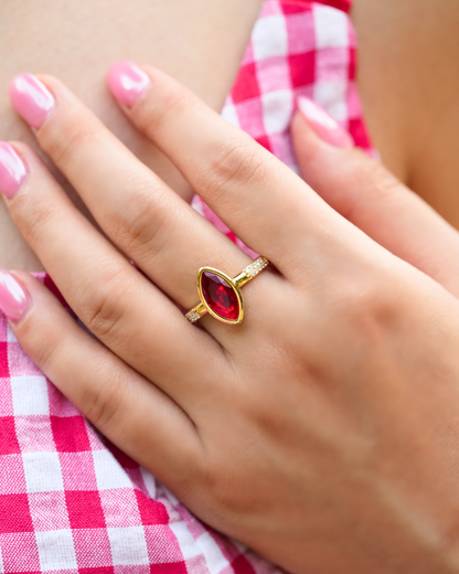 Marquise Ruby Ring