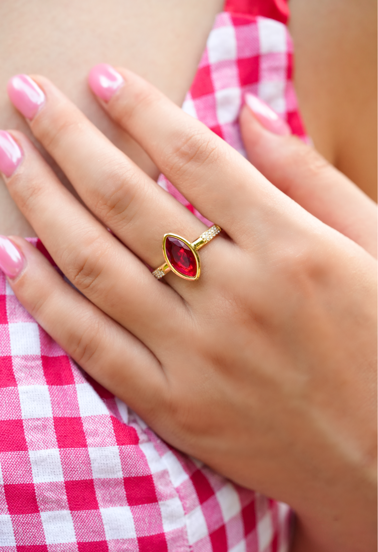 Marquise Ruby Ring