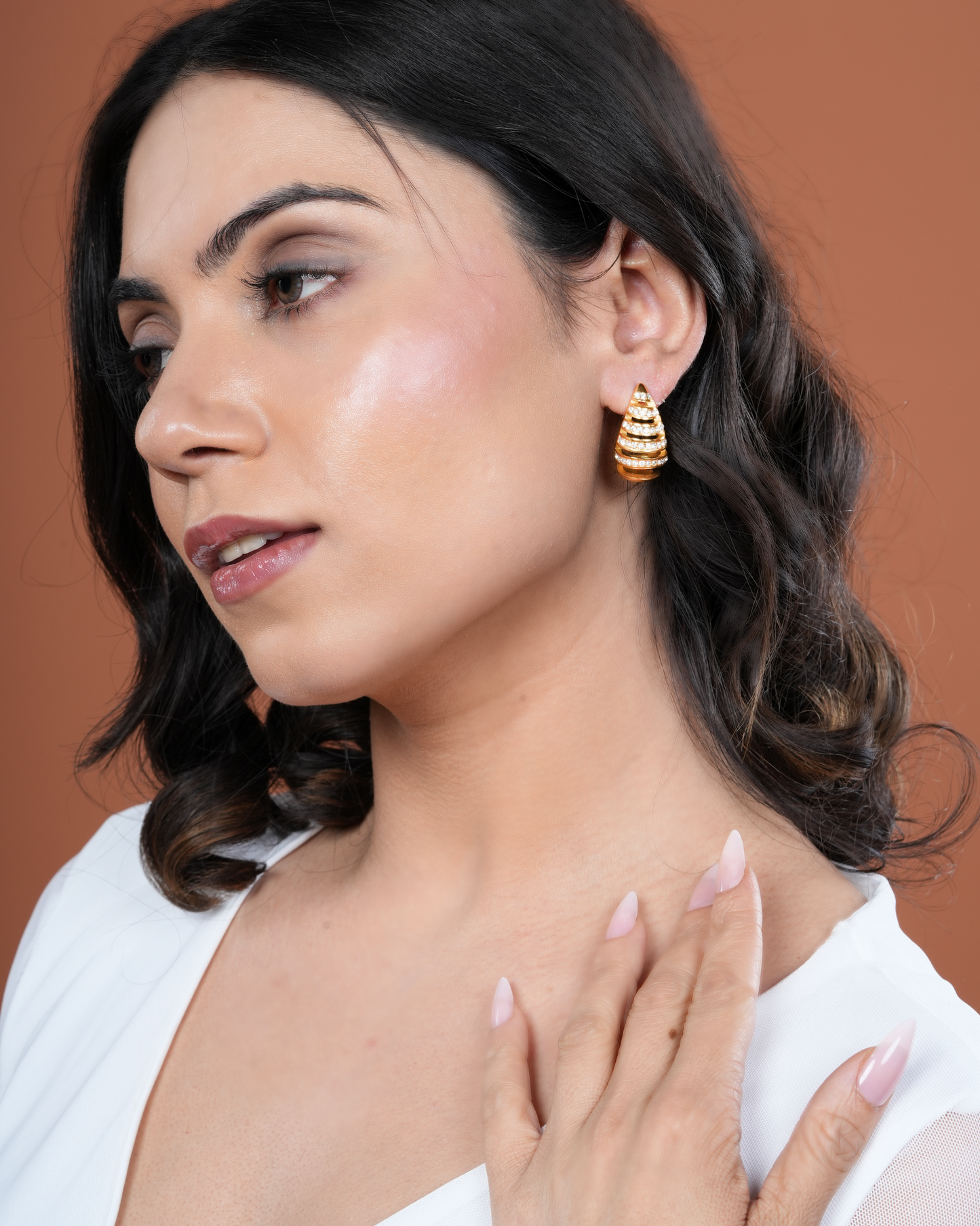 Noor Gold Drop Earrings