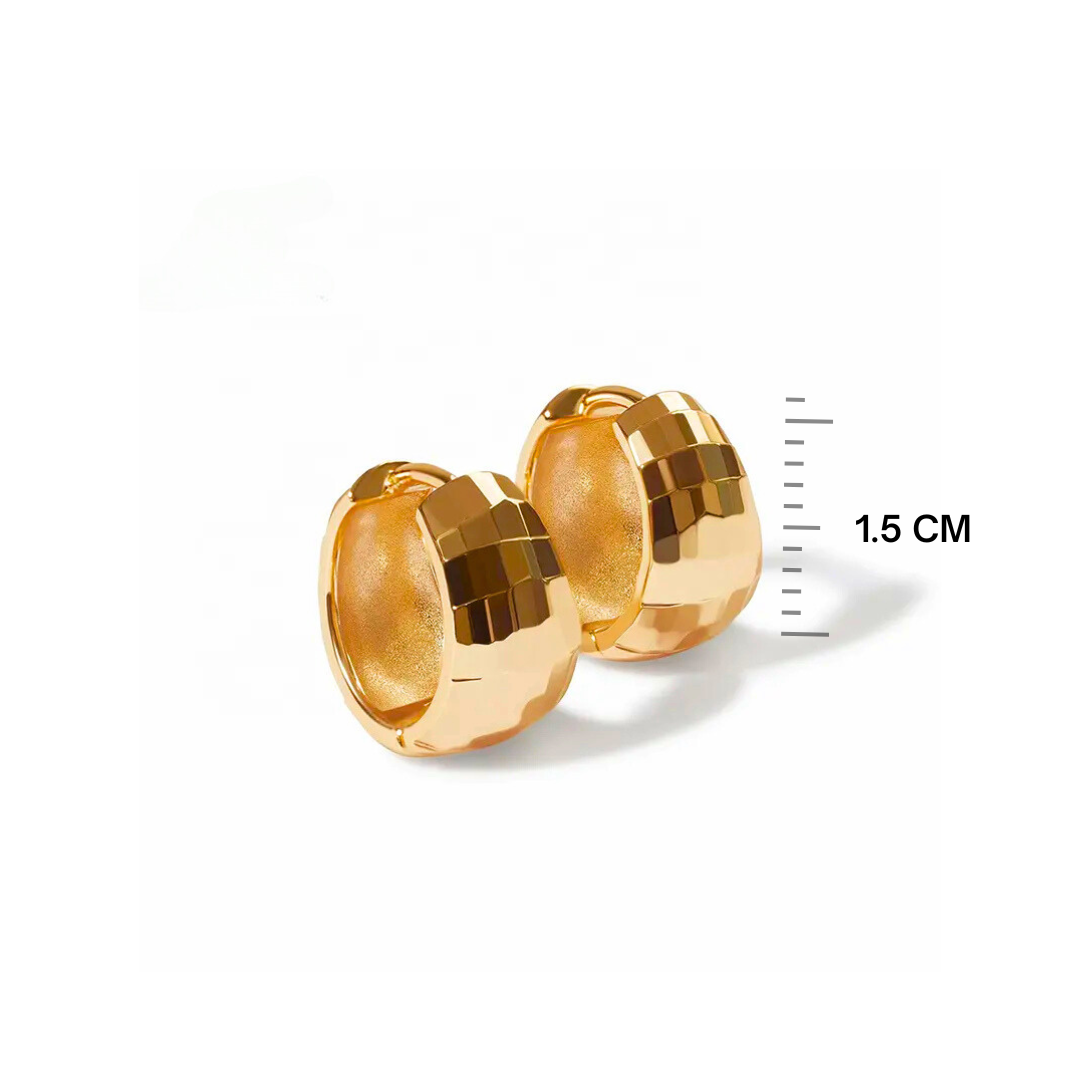 Hammered Hoop Earrings