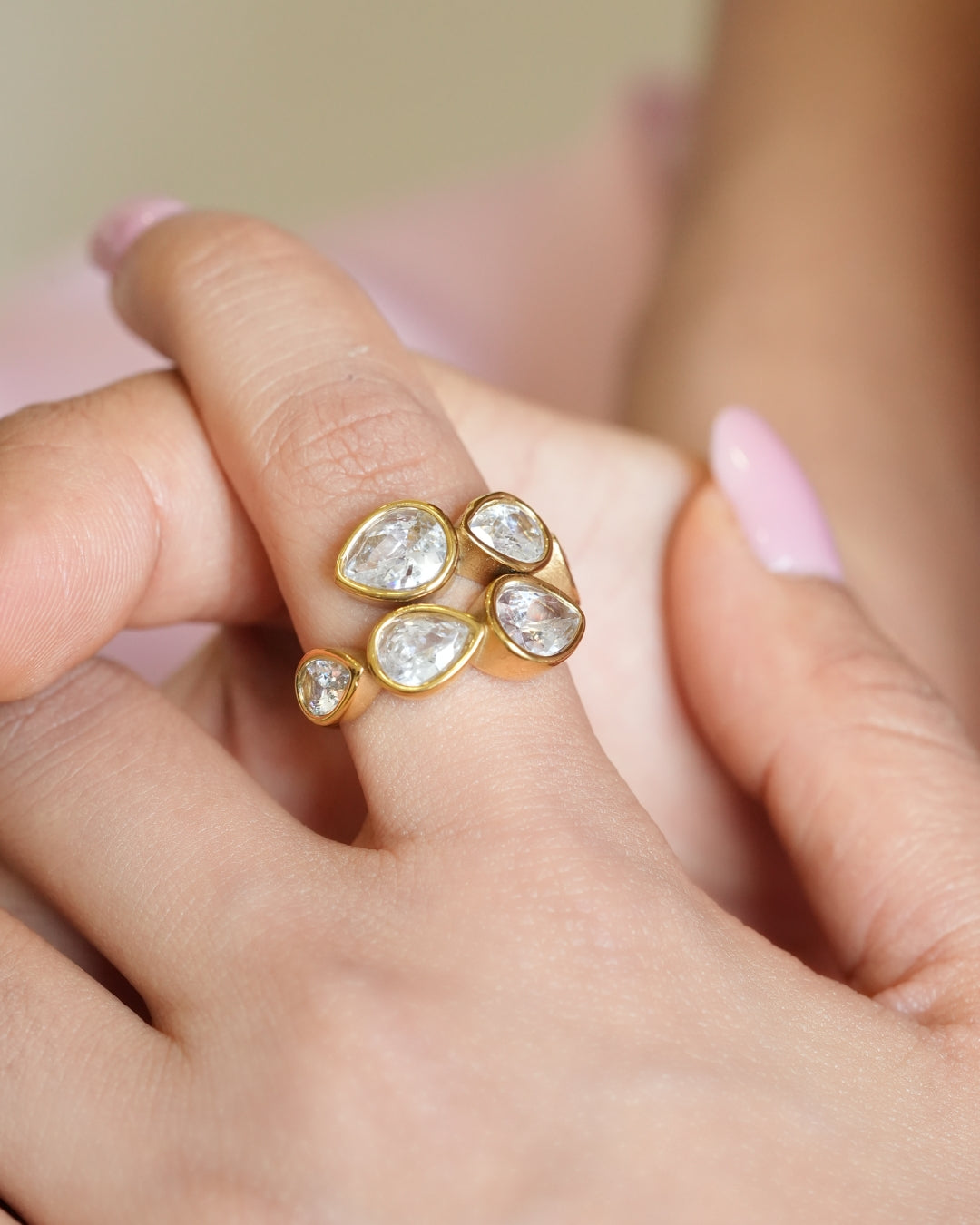 Pear Cluster Ring