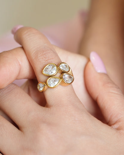 Pear Cluster Ring