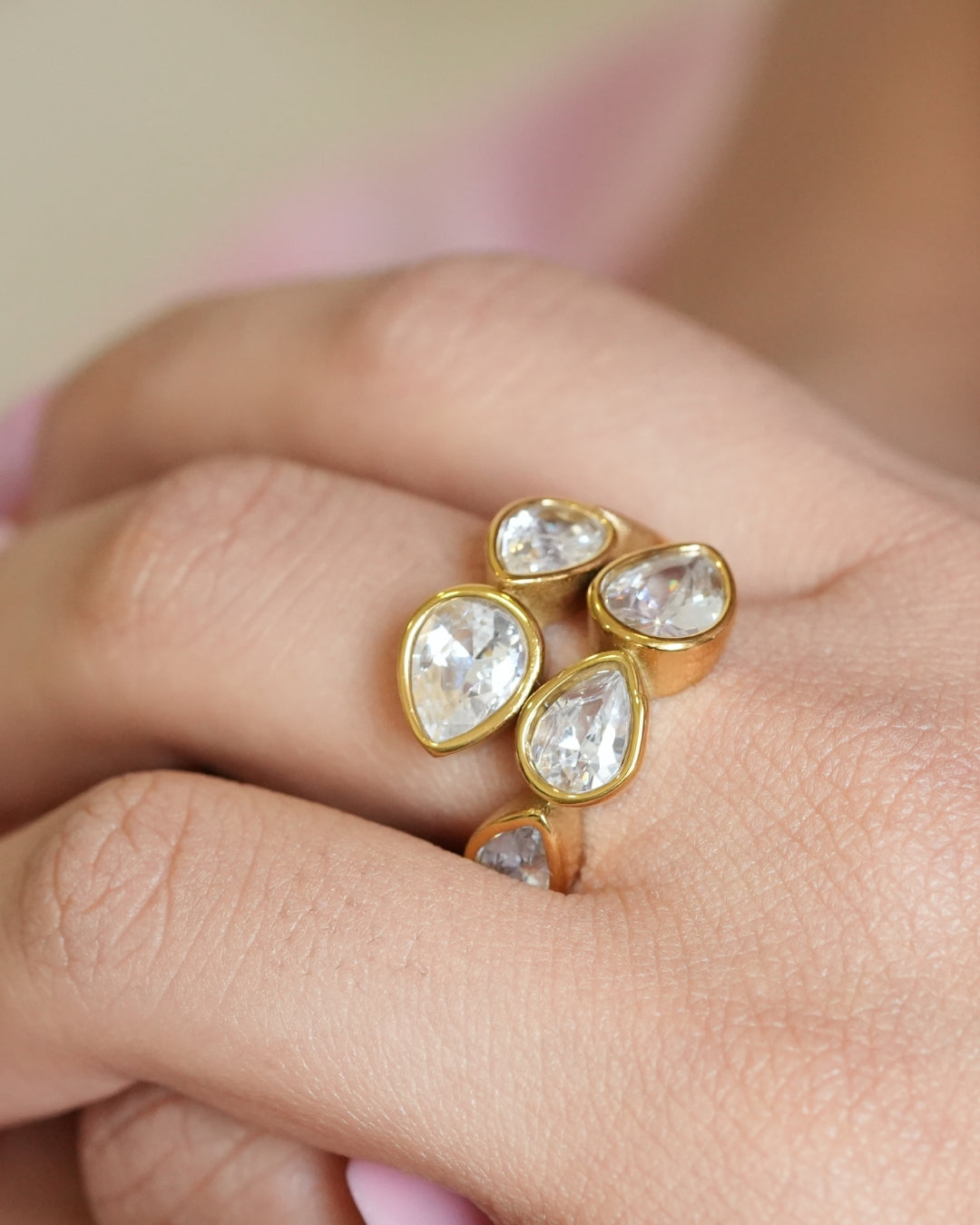 Pear Cluster Ring