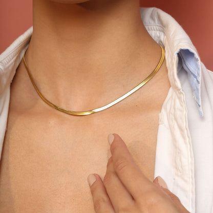 Classic Snake Chain Necklace - Main Image