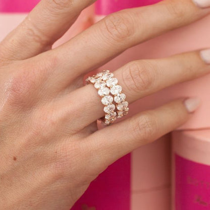 Oval Eternity Band Ring