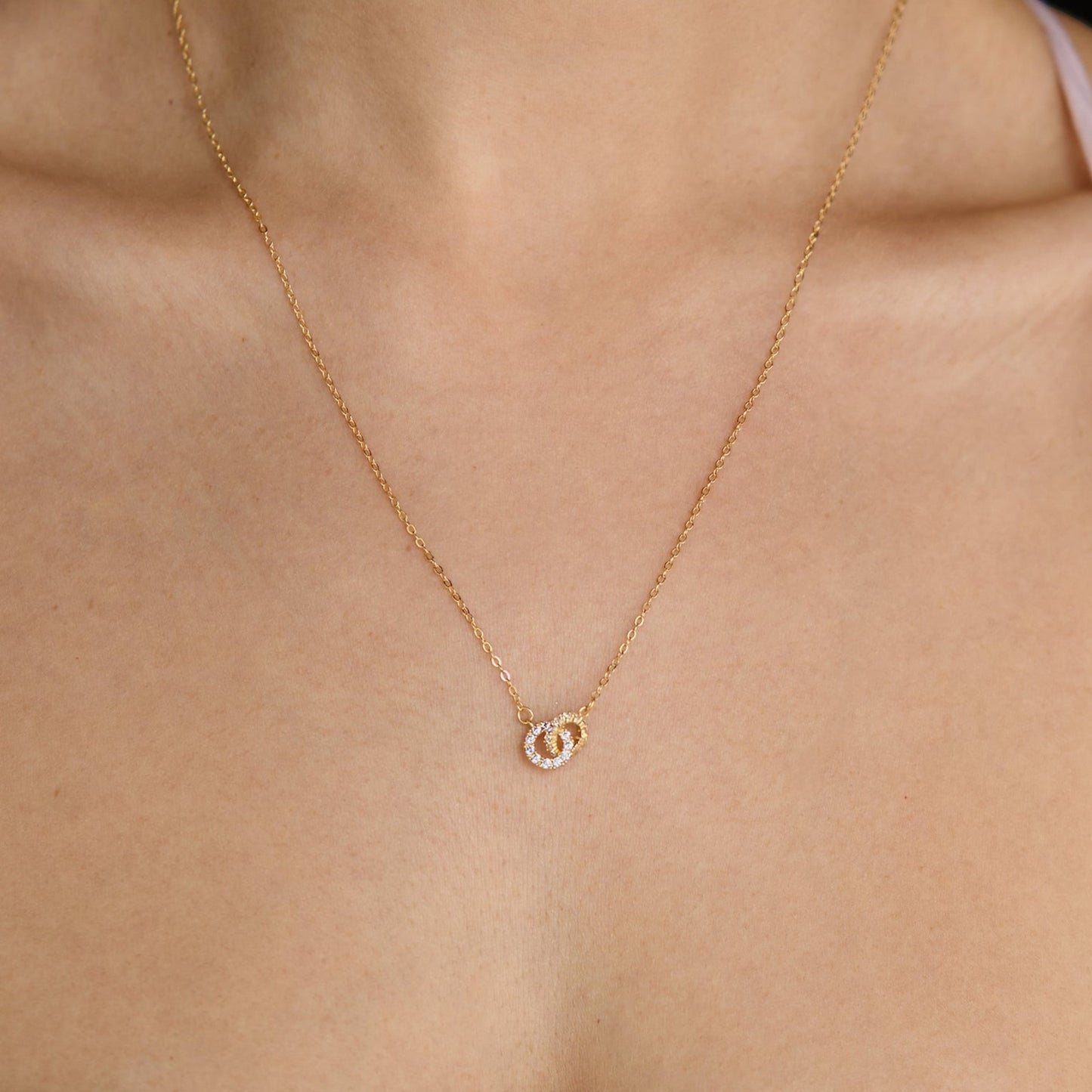 Infinity Diamond Necklace - 925 Sterling Silver