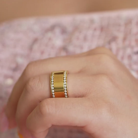 Eterna Band Ring - 18K Gold Plated - Xiara
