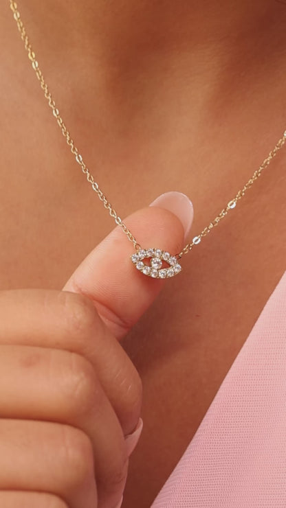 Evil Eye Diamond Necklace