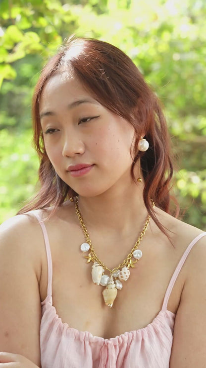 Marina Shell Pearl Necklace