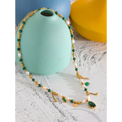 Emerald Diamond Necklace