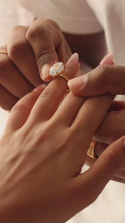 The Oval Solitaire Ring