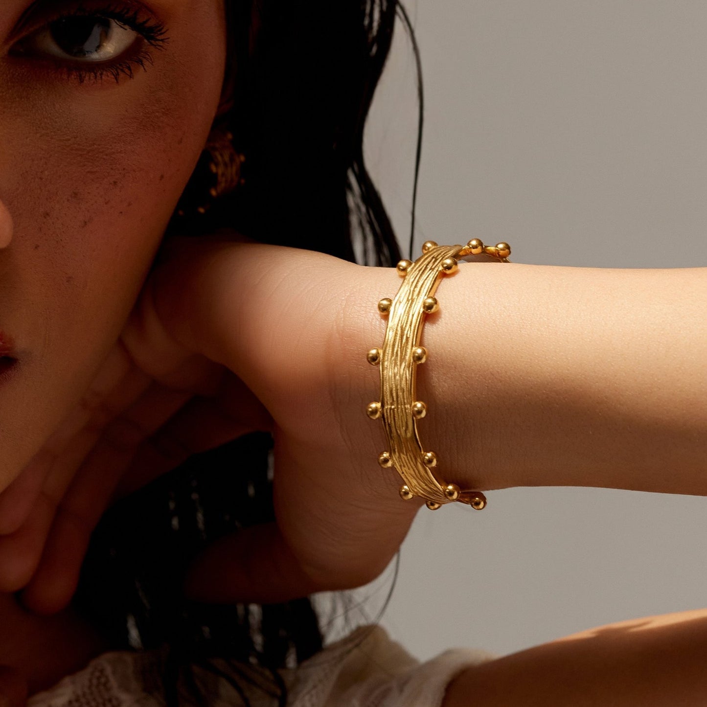 Regal Crest Cuff Bangle