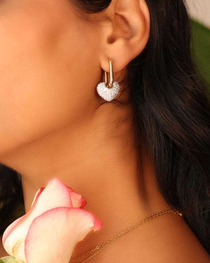 Evara Heart Earrings