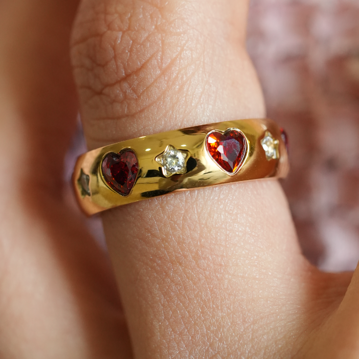 Red Heart Ring