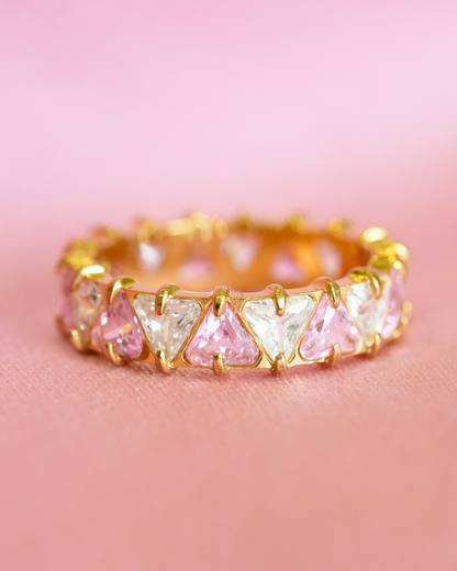 Pink Eternity Band Ring