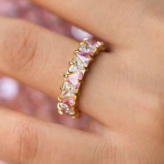 Pink Eternity Band Ring