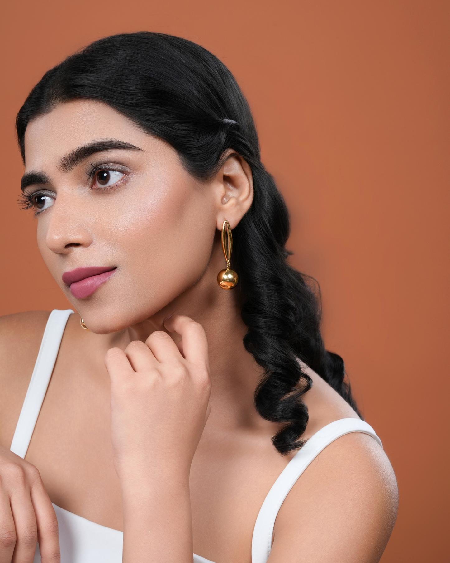 Luna Sphere Drop Earrings