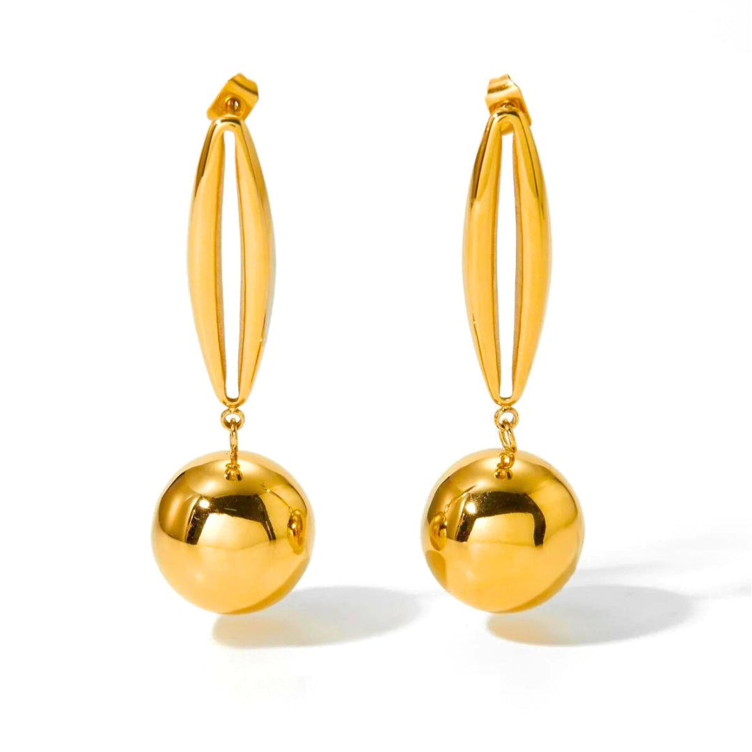 Luna Sphere Drop Earrings