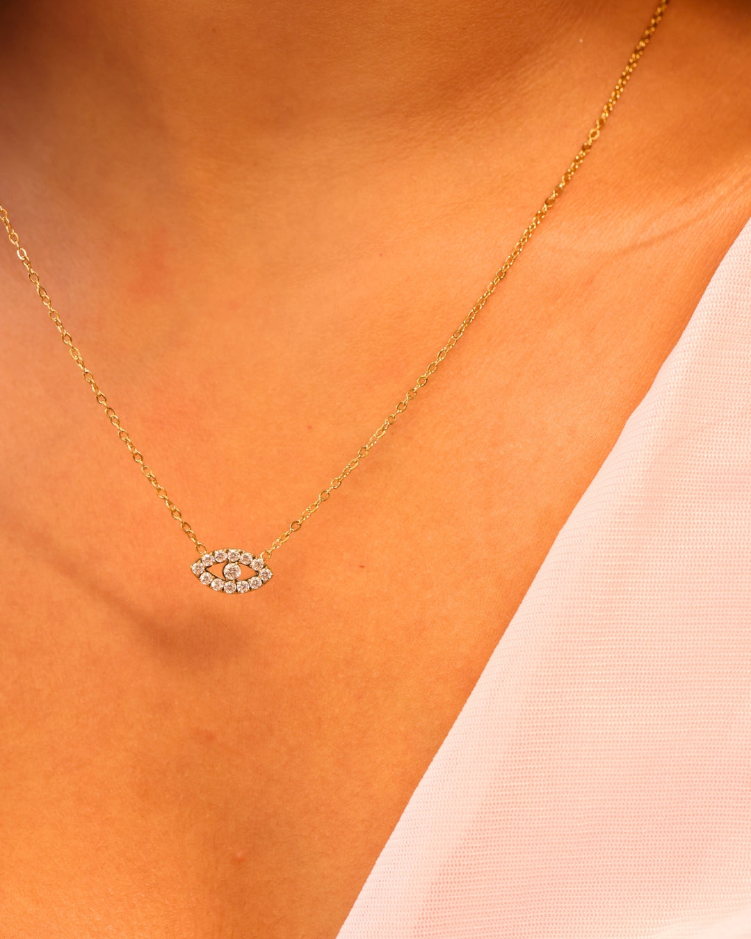 Evil Eye Diamond Necklace