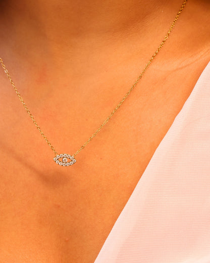 Evil Eye Diamond Necklace