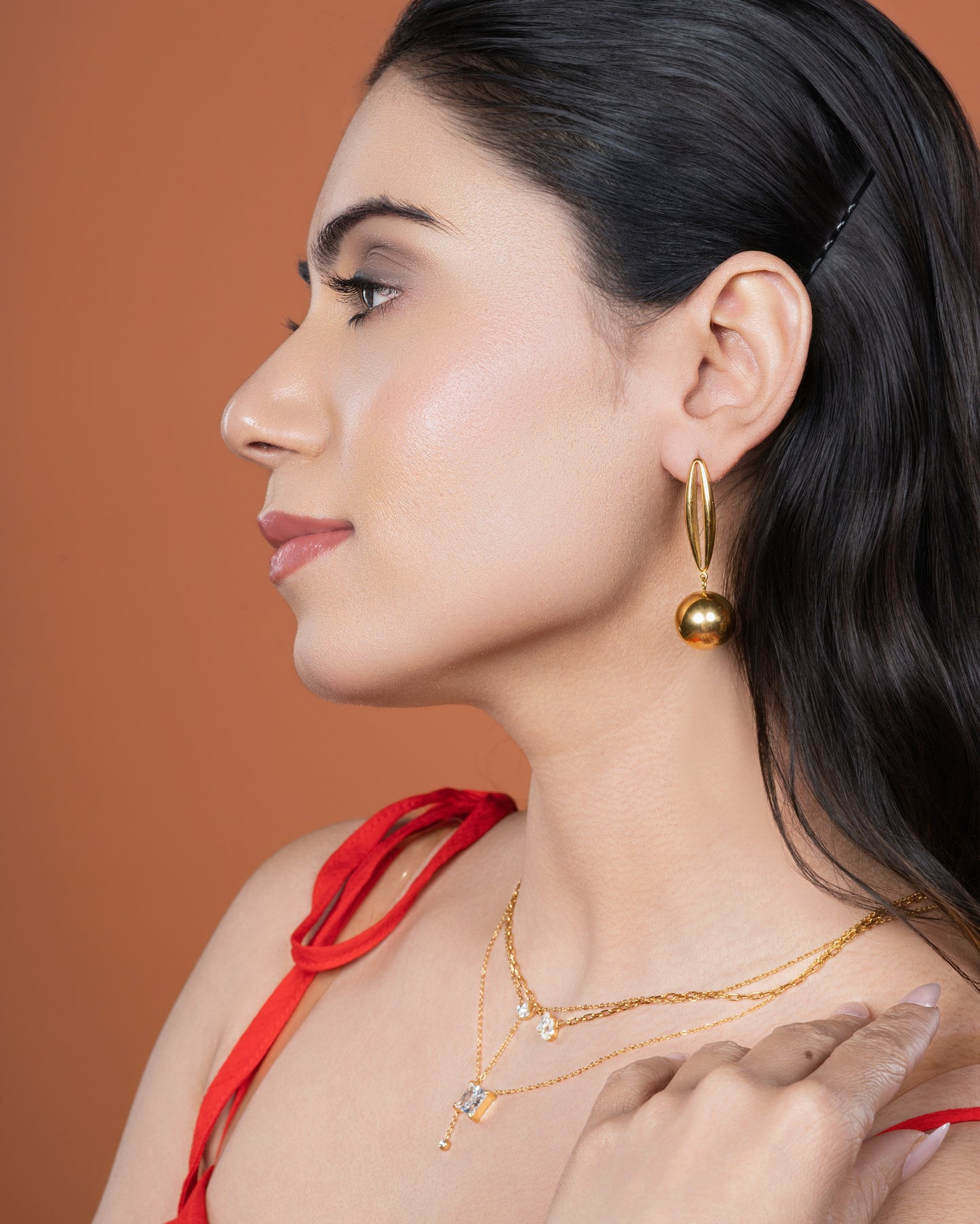 Luna Sphere Drop Earrings
