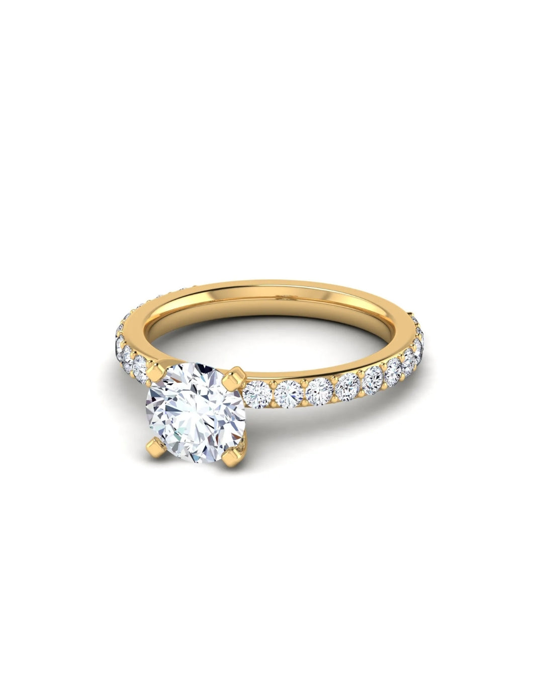 Round Diamond Band Ring