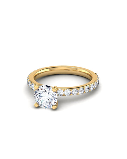 Round Diamond Band Ring