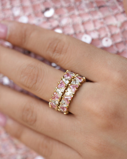 Pink Eternity Band Ring