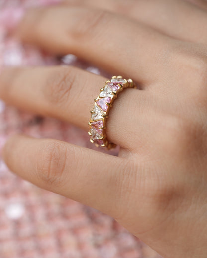 Pink Eternity Band Ring