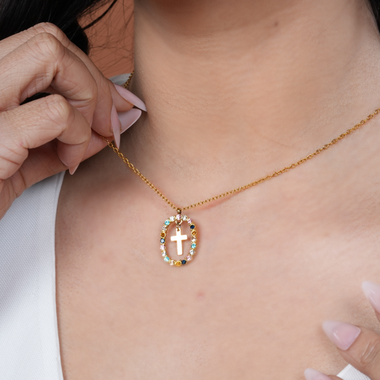 Infinite Grace Cross Necklace