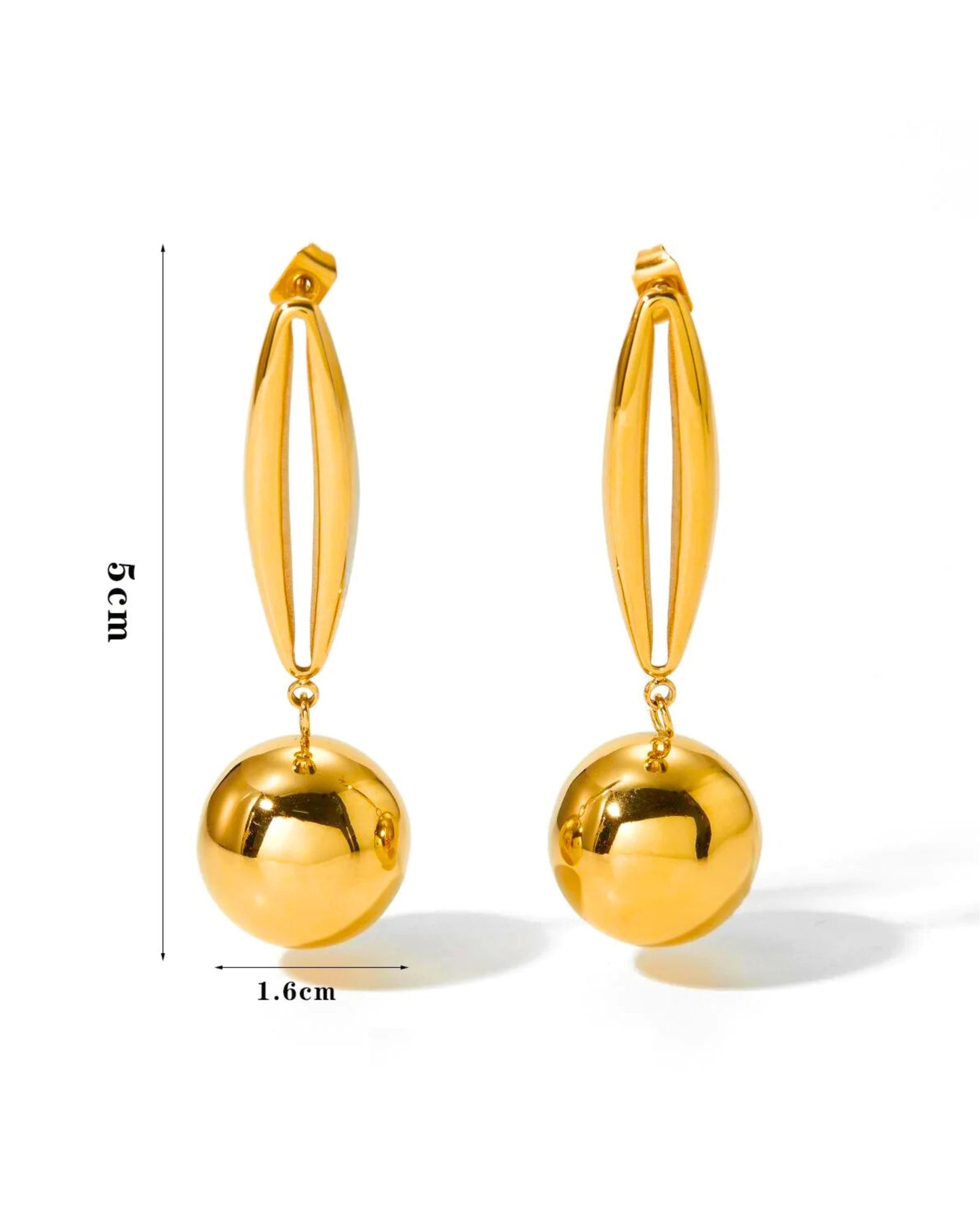 Luna Sphere Drop Earrings