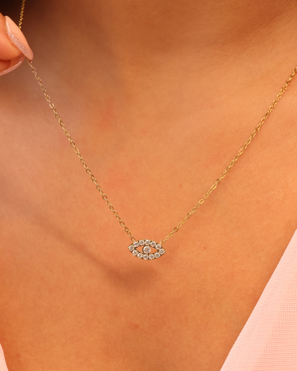 Evil Eye Diamond Necklace
